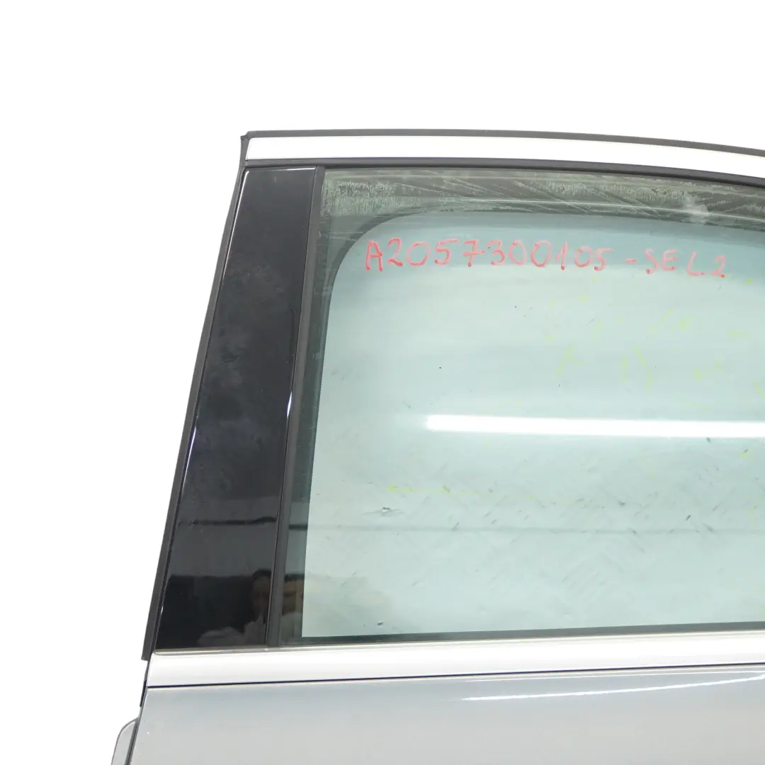Mercedes W205 Drzwi Lewe Tylne Selenite Grey Szary Metalik - 992 - SKU A2057300105-SEL2 - Numer Części A2057300105