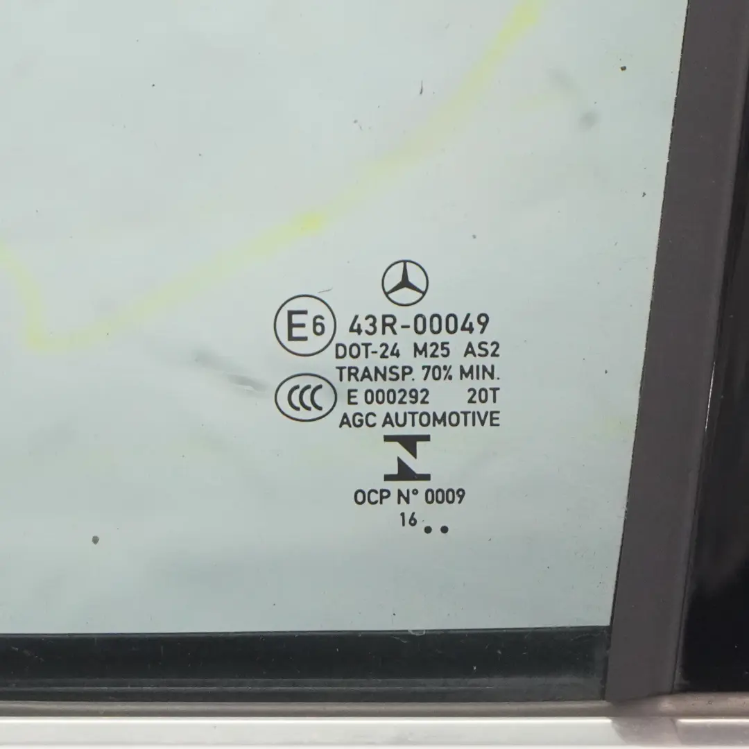 Mercedes W205 Drzwi Lewe Tylne Selenite Grey Szary Metalik - 992 - SKU A2057300105-SEL2 - Numer Części A2057300105