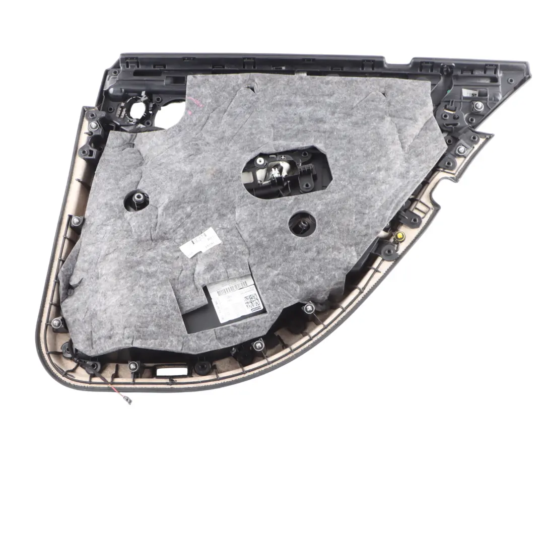 Mercedes W205 Rear Door Card Left N/S Trim Panel Cover AMG Line Leather Beige - SKU A2057305301-2 - Part number A2057305301