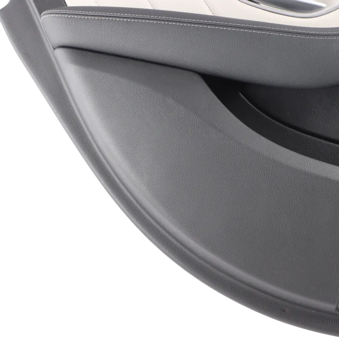 Door Card Left N/S Trim Panel Cover AMG Line Leather Beige to Mercedes W205 Rear with Part number A2057305301 Mercedes W205 Rear Door Card Left N/S Trim Panel Cover AMG Line Leather Beige - SKU A2057305301-2 - Part number A2057305301
