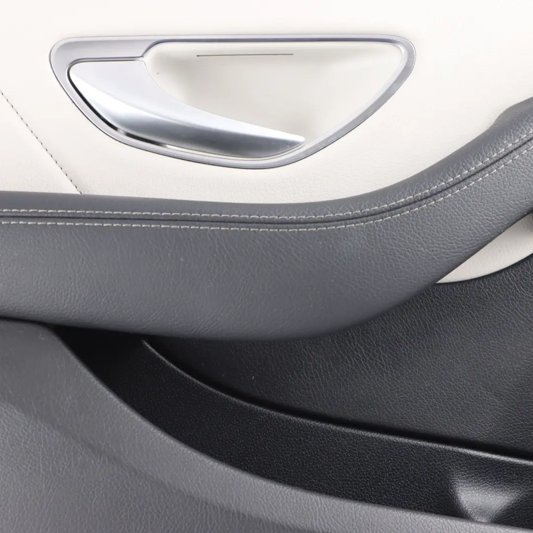 Mercedes W205 Rear Door Card Left N/S Trim Panel Cover AMG Line Leather Beige - SKU A2057305301-2 - Part number A2057305301