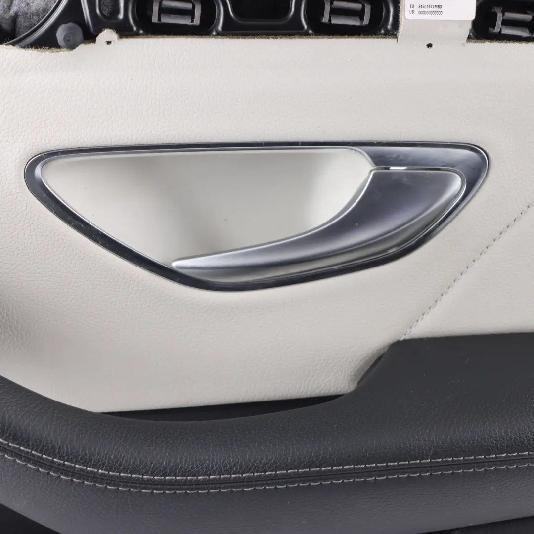Door Card Right O/S Trim Panel Cover AMG Line Black Leather to Mercedes W205 Rear with Part number A2057305401 Mercedes W205 Rear Door Card Right O/S Trim Panel Cover AMG Line Black Leather - SKU A2057305401-2 - Part number A2057305401