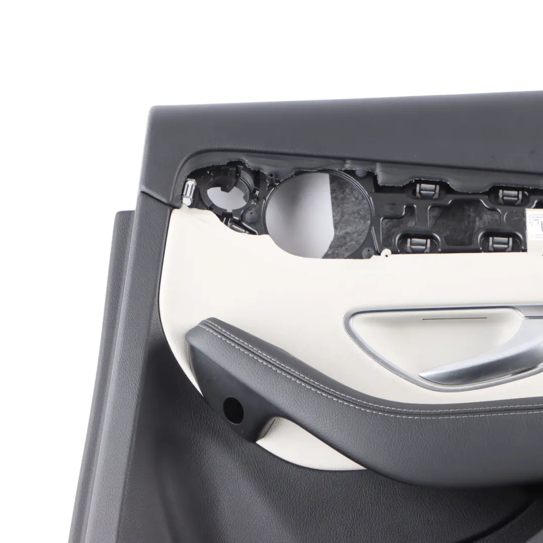 Door Card Right O/S Trim Panel Cover AMG Line Black Leather to Mercedes W205 Rear with Part number A2057305401 Mercedes W205 Rear Door Card Right O/S Trim Panel Cover AMG Line Black Leather - SKU A2057305401-2 - Part number A2057305401
