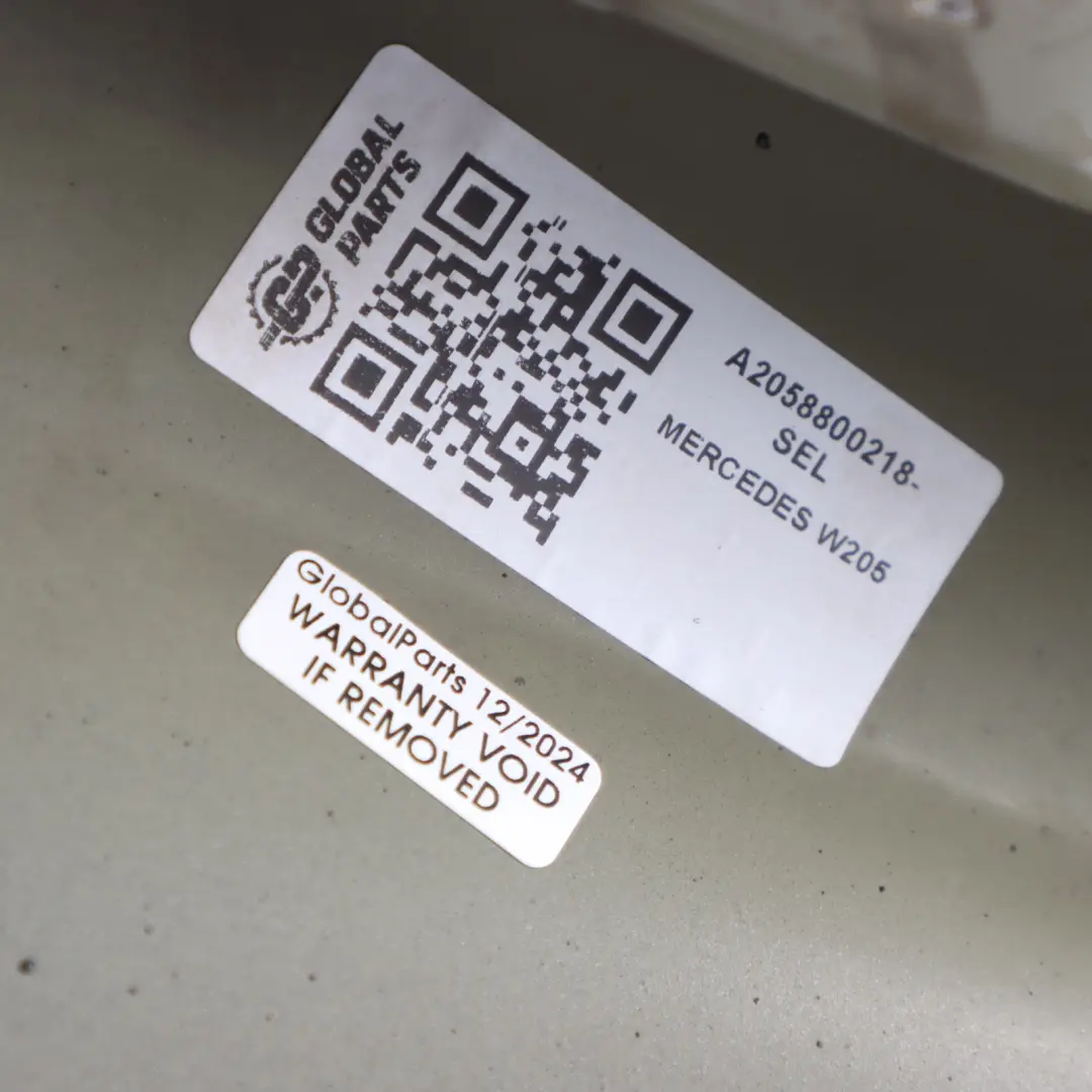Wing Panel Front Right O/S Fender Selenite Grey Metallic - 922 to Mercedes W205 with Part number A2058800218 Mercedes W205 Wing Panel Front Right O/S Fender Selenite Grey Metallic - 922 - SKU A2058800218-SEL - Part number A2058800218