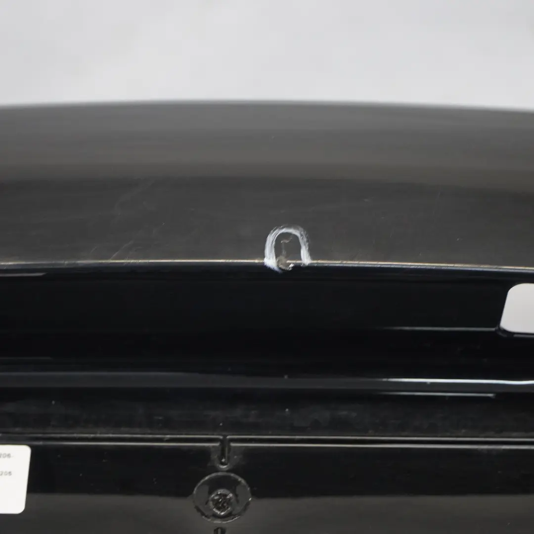 Bumper Rear Trim Panel Covering AMG Obsidian Black Metallic - 197 to Mercedes C205 with Part number A2058802206 Mercedes C205 Bumper Rear Trim Panel Covering AMG Obsidian Black Metallic - 197 - SKU A2058802206-OB2 - Part number A2058802206