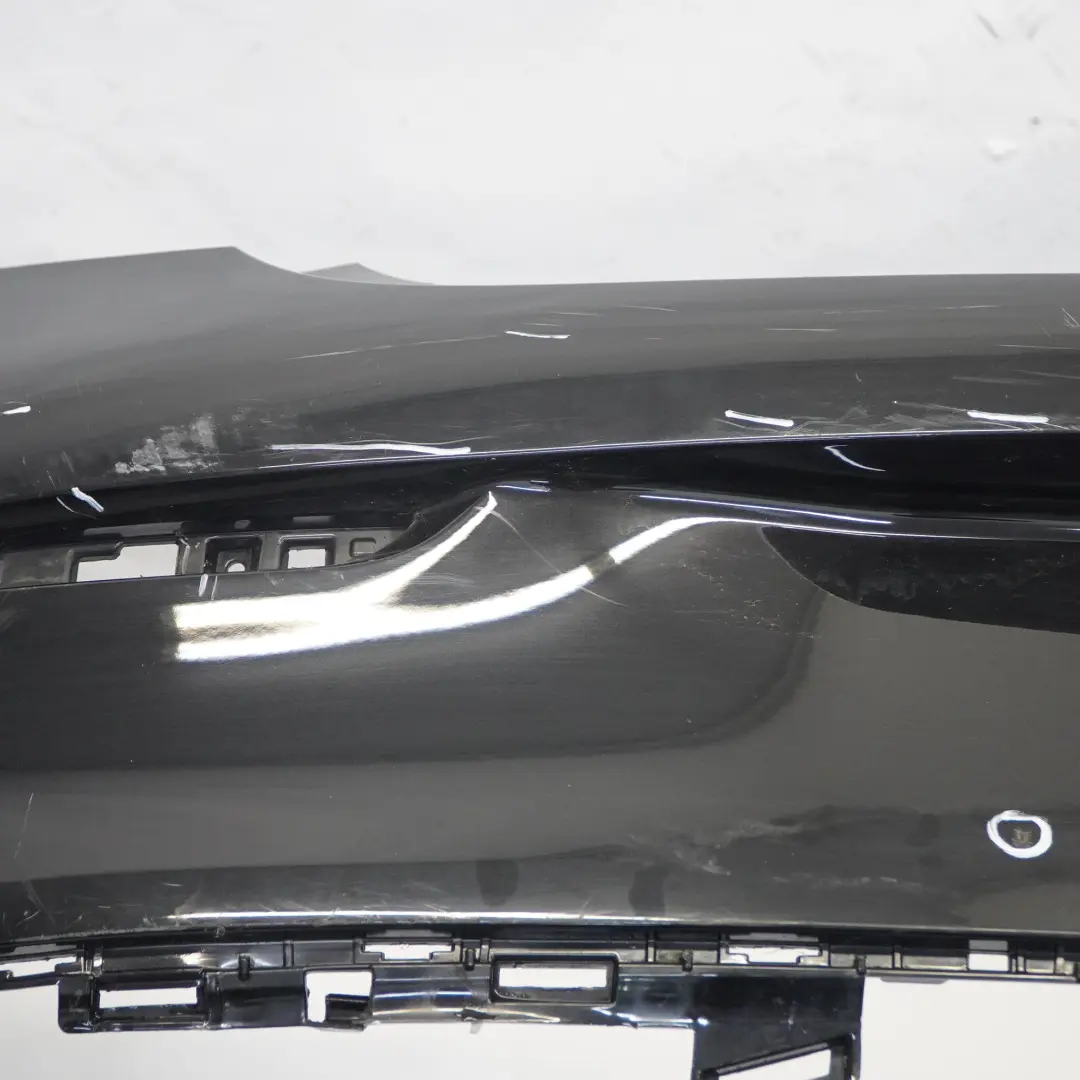 Bumper Rear Trim Panel Covering AMG Obsidian Black Metallic - 197 to Mercedes C205 with Part number A2058802206 Mercedes C205 Bumper Rear Trim Panel Covering AMG Obsidian Black Metallic - 197 - SKU A2058802206-OB2 - Part number A2058802206