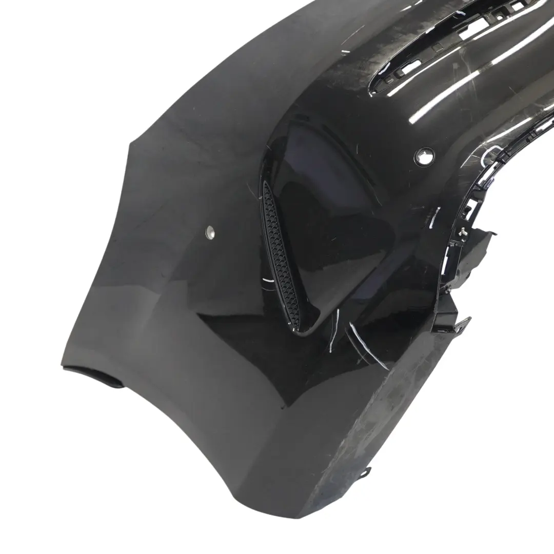 Bumper Rear Trim Panel Covering AMG Obsidian Black Metallic - 197 to Mercedes C205 with Part number A2058802206 Mercedes C205 Bumper Rear Trim Panel Covering AMG Obsidian Black Metallic - 197 - SKU A2058802206-OB2 - Part number A2058802206