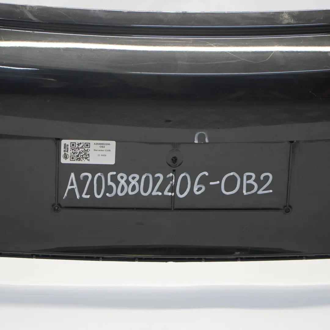 Mercedes C205 Zderzak Tylny AMG Obsidian Black Czarny Metalik - 197 - SKU A2058802206-OB2 - Numer Części A2058802206