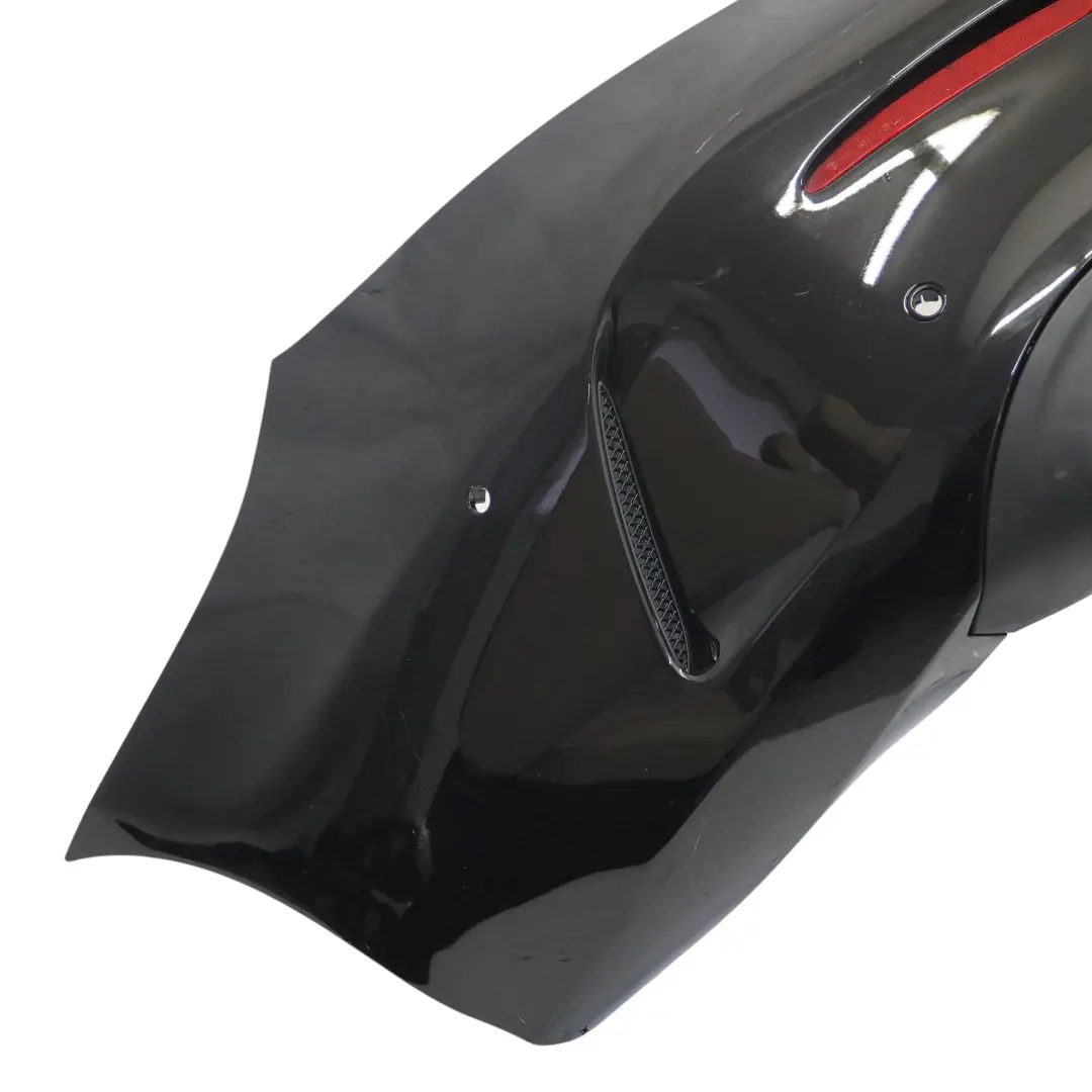 Mercedes C205 Bumper Rear Trim Panel Covering AMG Obsidian Black Metallic - 197 - SKU A2058802206-OB3 - Part number A2058802206