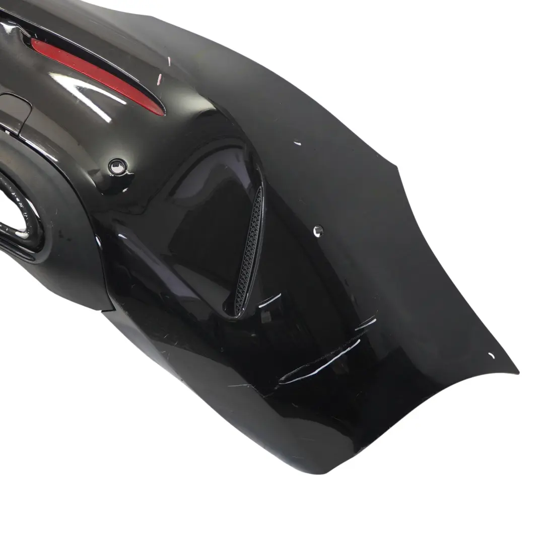 Mercedes C205 Bumper Rear Trim Panel Covering AMG Obsidian Black Metallic - 197 - SKU A2058802206-OB3 - Part number A2058802206