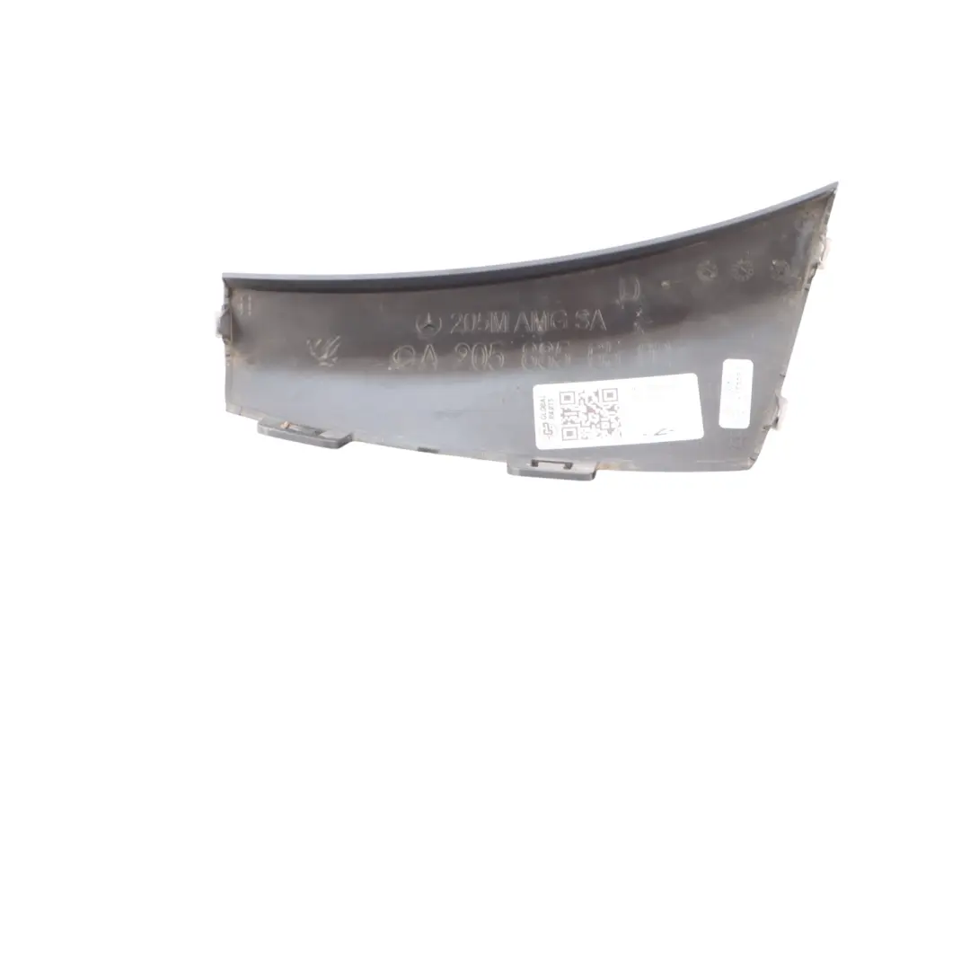 Front Bumper Left N/S Side Vent Cover Trim to Mercedes C205 with Part number A2058856502 Mercedes C205 Front Bumper Left N/S Side Vent Cover Trim - SKU A2058856502 - Part number A2058856502