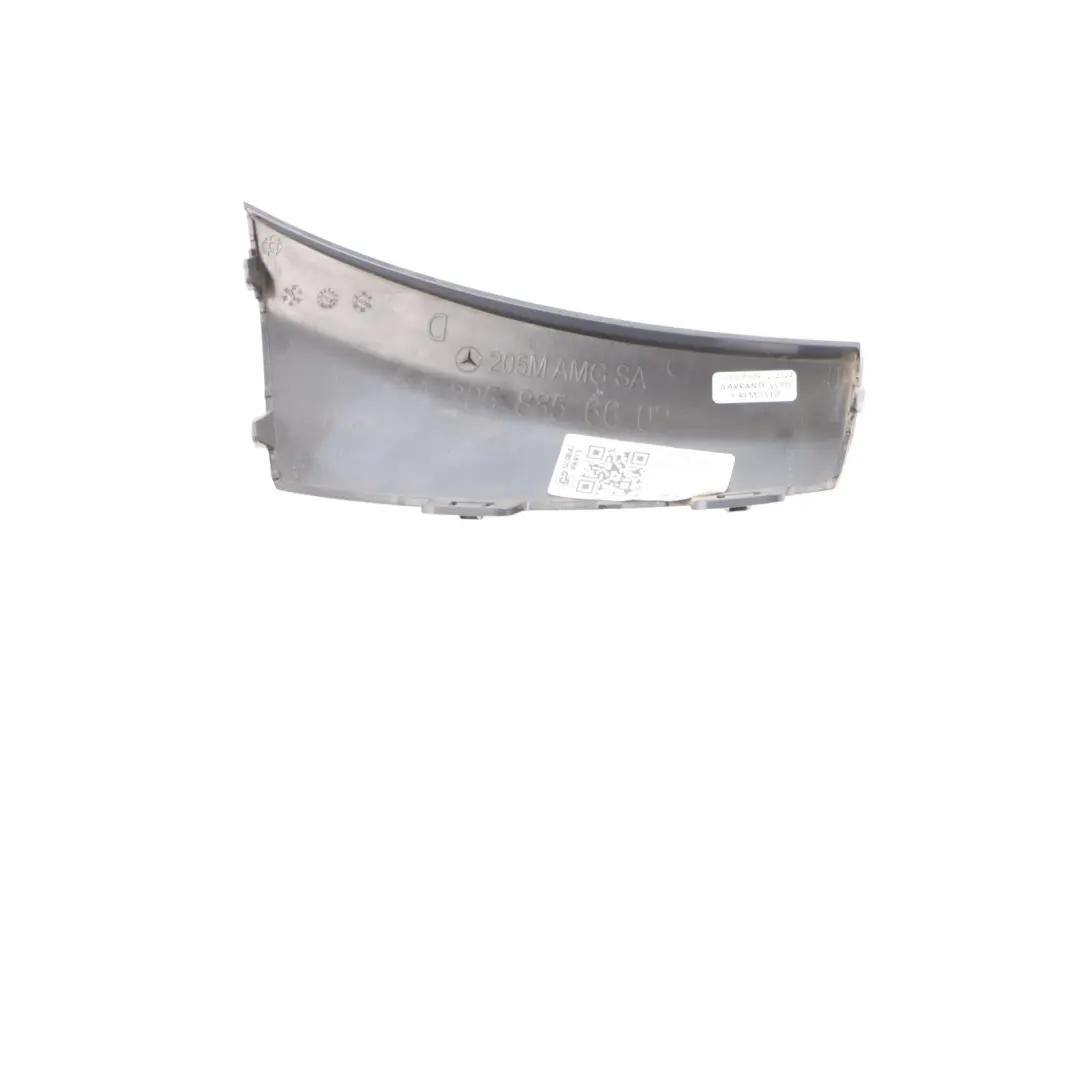 Mercedes W205 C200 Radhausabdeckung Frontstoßstange Rechts Schwarz - SKU A2058856602 - Teilenummer A2058856602
