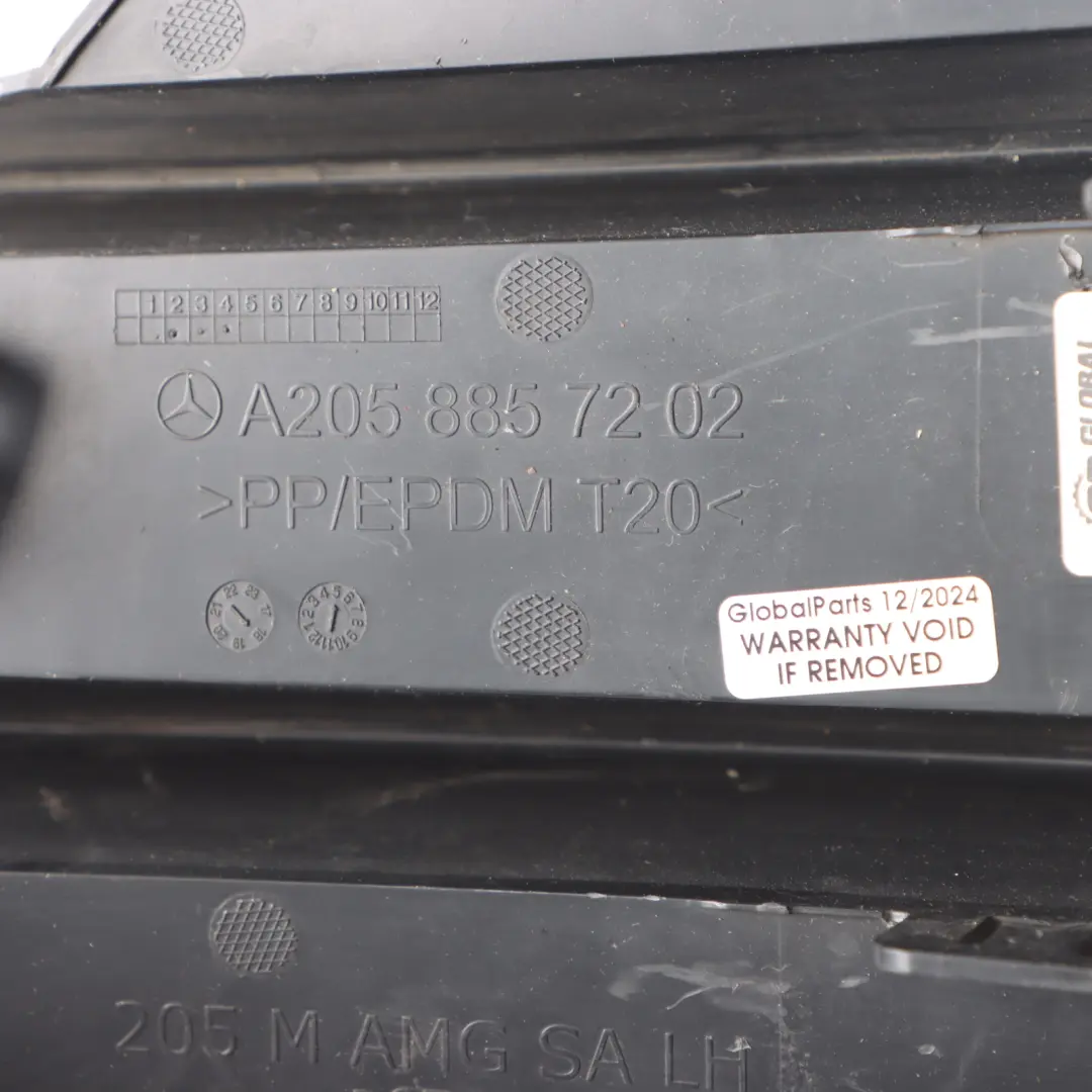 Mercedes W205 Stoßstange Grill Links Abdeckung - SKU A2058857202 - Teilenummer A2058857202