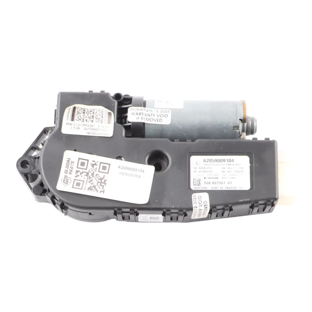 Actuator Panoramic Sunroof Motor Mechanism to Mercedes C205 Electric with Part number A2059009104 Mercedes C205 Electric Actuator Panoramic Sunroof Motor Mechanism - SKU A2059009104 - Part number A2059009104