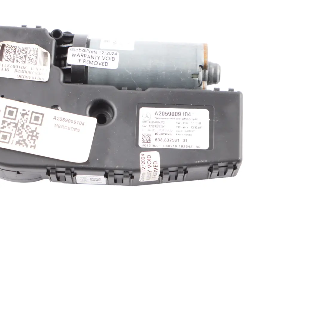 Mercedes C205 Electric Actuator Panoramic Sunroof Motor Mechanism - SKU A2059009104 - Part number A2059009104