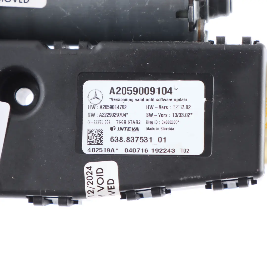 Mercedes C205 Electric Actuator Panoramic Sunroof Motor Mechanism - SKU A2059009104 - Part number A2059009104