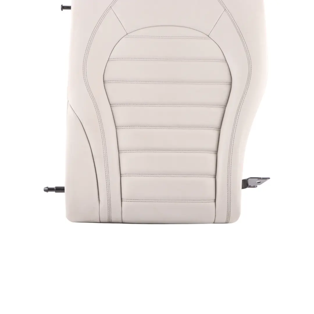Backrest Left N/S Back Cover Trim Panel Beige Leather to Mercedes W205 Rear Seat with Part number A2059203560 Mercedes W205 Rear Seat Backrest Left N/S Back Cover Trim Panel Beige Leather - SKU A2059203560-2 - Part number A2059203560