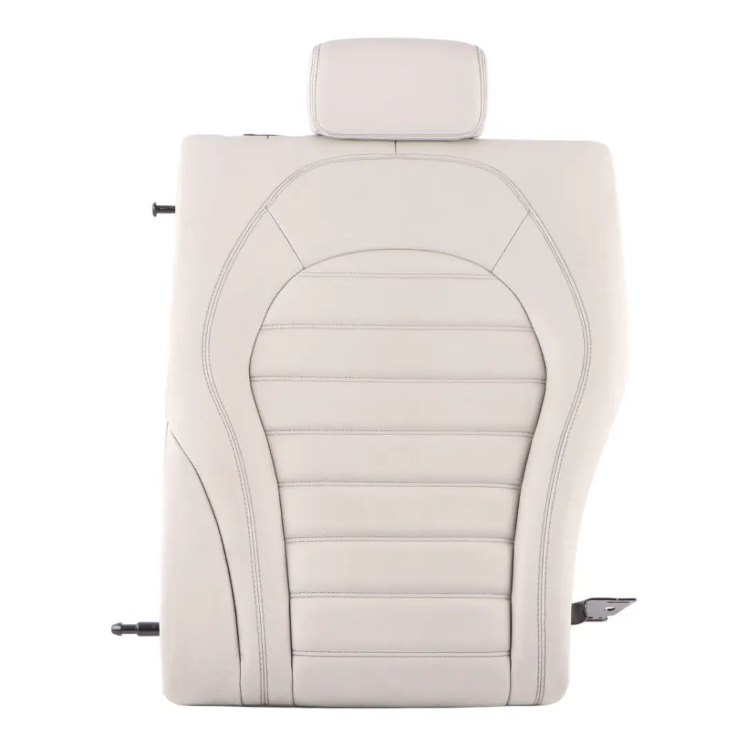 Backrest Left N/S Back Cover Trim Panel Beige Leather to Mercedes W205 Rear Seat with Part number A2059203560 Mercedes W205 Rear Seat Backrest Left N/S Back Cover Trim Panel Beige Leather - SKU A2059203560-2 - Part number A2059203560