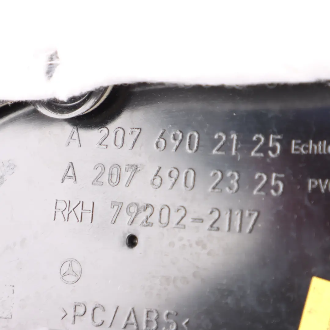 Mercedes C207 Rear Door Card Left N/S Trim Panel Covering Leather Black - SKU A2076902200 - Part number A2076902200