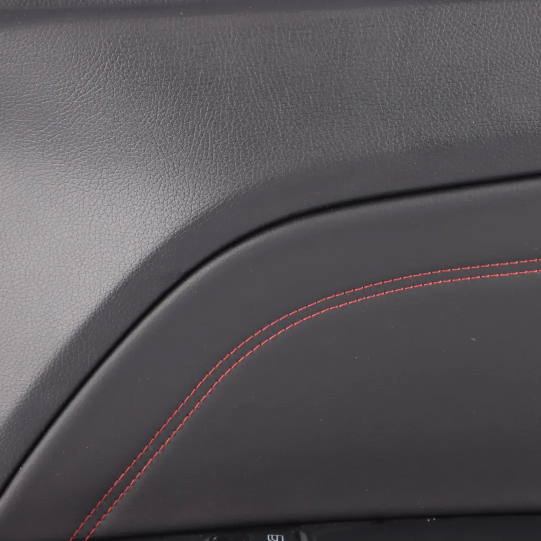 Mercedes C207 Rear Door Card Right O/S Trim Panel Covering Leather Black - SKU A2076902600 - Part number A2076902600