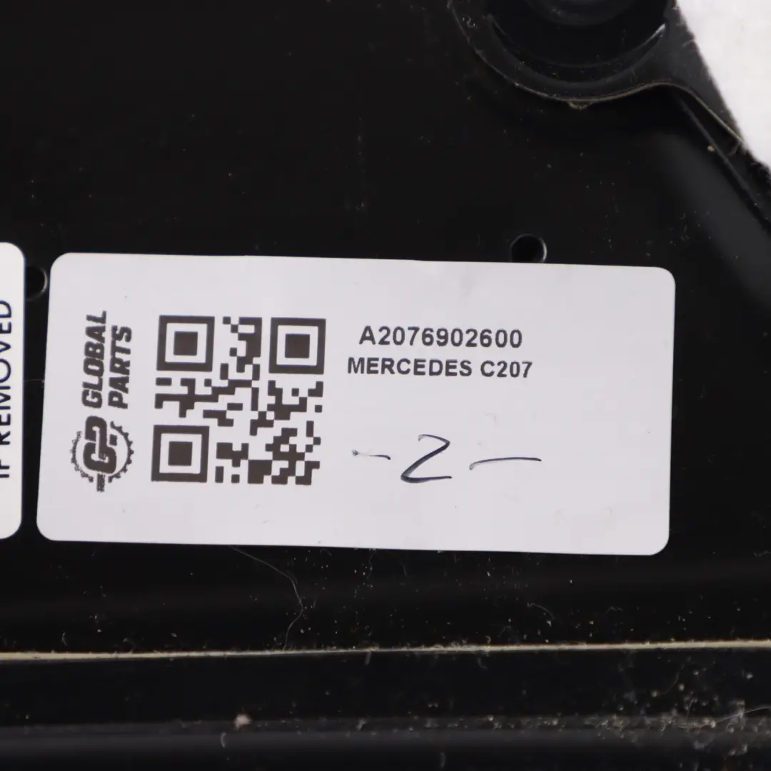 Door Card Right O/S Trim Panel Covering Leather Black to Mercedes C207 Rear with Part number A2076902600 Mercedes C207 Rear Door Card Right O/S Trim Panel Covering Leather Black - SKU A2076902600 - Part number A2076902600