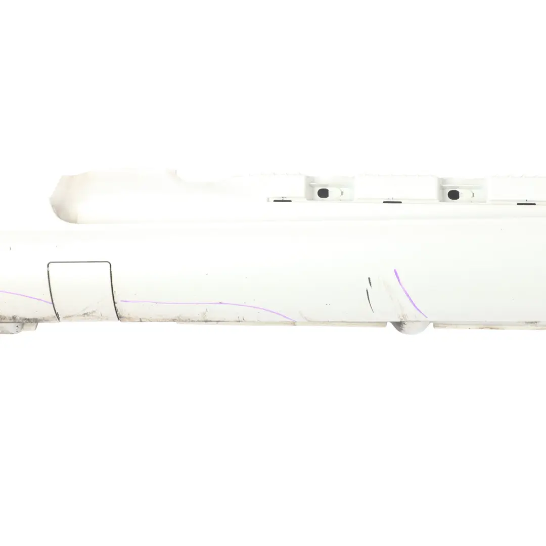 Mercedes W207 Side Skirt AMG Door Sill Cover Left N/S Calcite White - 650 - SKU A2076981354-CW - Part number A2076981354