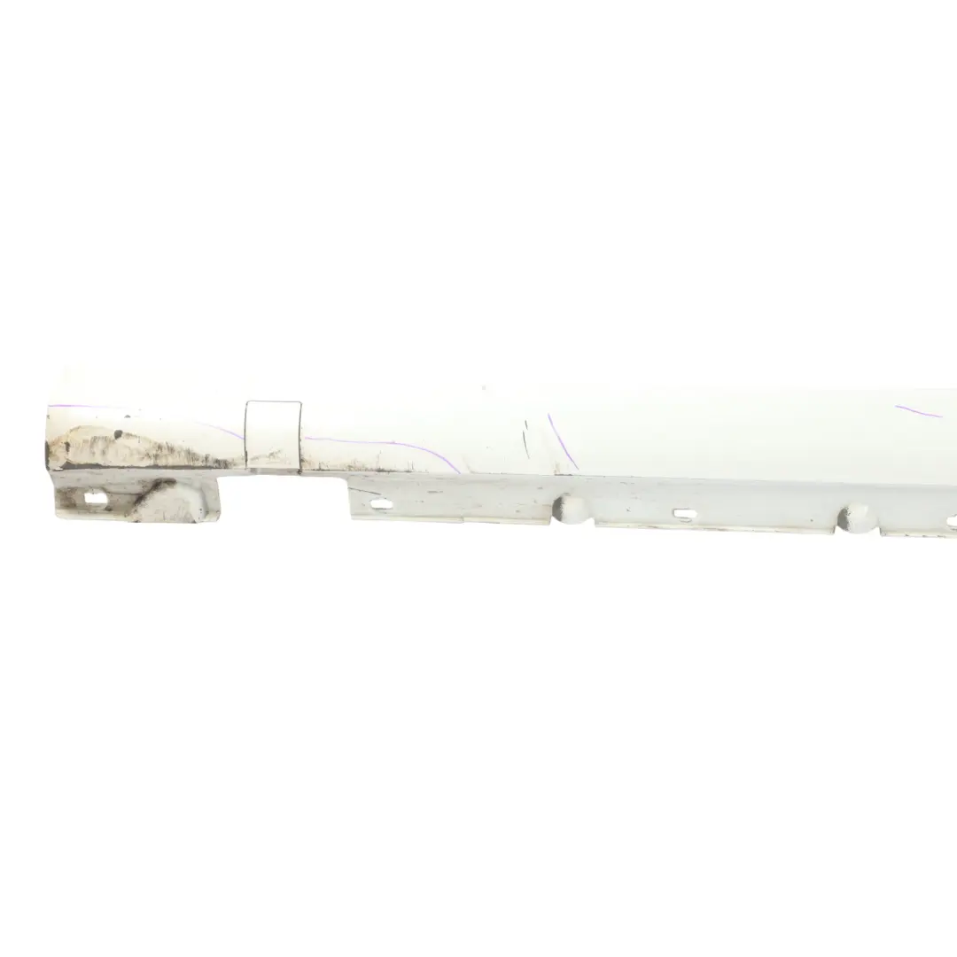 Mercedes W207 Side Skirt AMG Door Sill Cover Left N/S Calcite White - 650 - SKU A2076981354-CW - Part number A2076981354