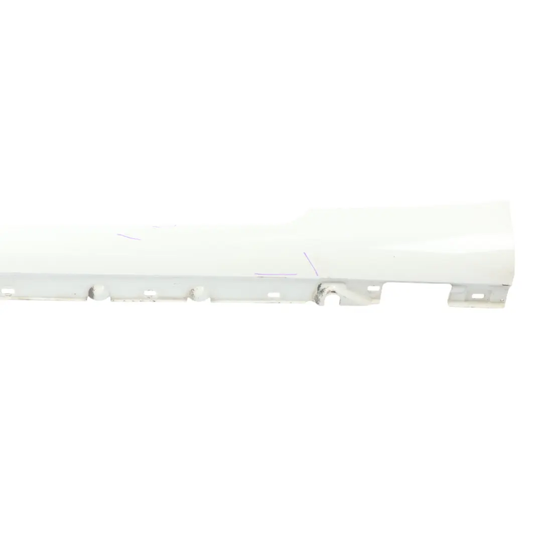W207 Side Skirt AMG Door Sill Cover Left N/S Calcite White - 650 to Mercedes with Part number A2076981354 Mercedes W207 Side Skirt AMG Door Sill Cover Left N/S Calcite White - 650 - SKU A2076981354-CW - Part number A2076981354