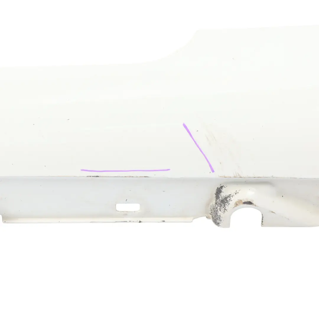 W207 Side Skirt AMG Door Sill Cover Left N/S Calcite White - 650 to Mercedes with Part number A2076981354 Mercedes W207 Side Skirt AMG Door Sill Cover Left N/S Calcite White - 650 - SKU A2076981354-CW - Part number A2076981354