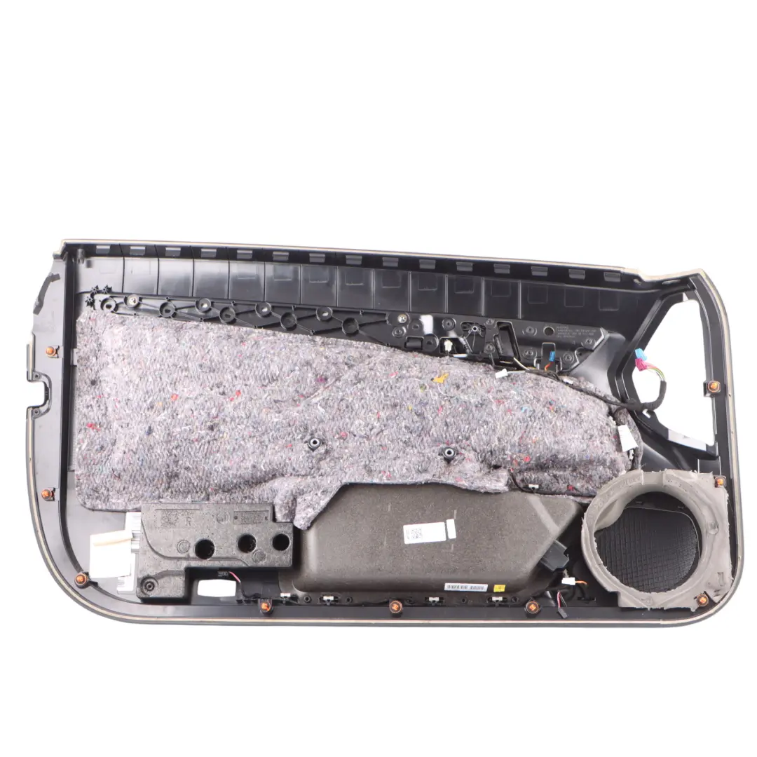 Mercedes C207 Door Card Front Right O/S Black Leather Trim Panel - SKU A2077203800 - Part number A2077203800