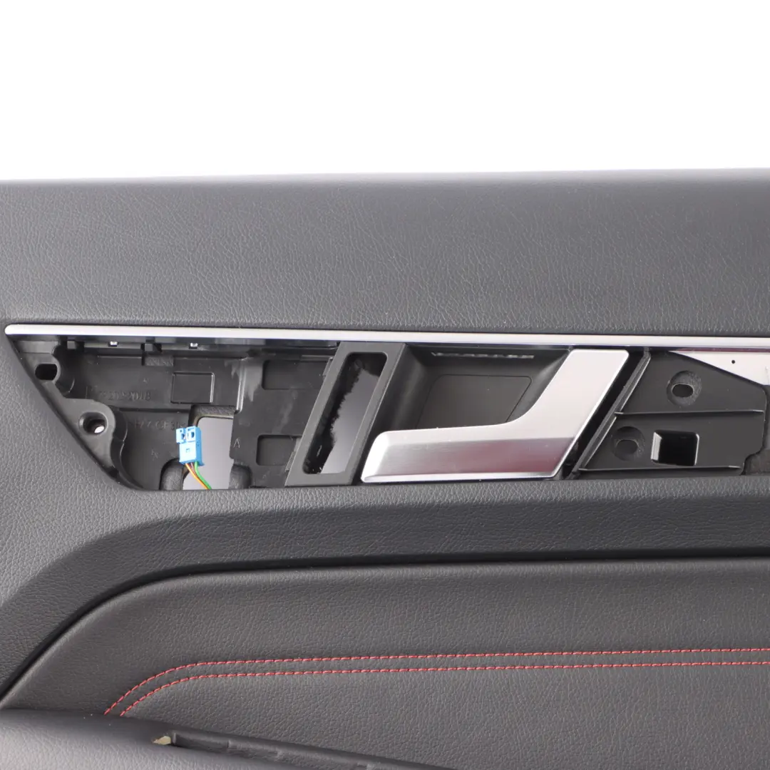 Mercedes C207 Door Card Front Right O/S Black Leather Trim Panel - SKU A2077203800 - Part number A2077203800