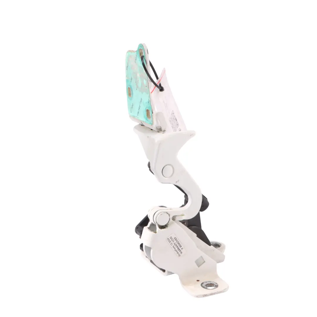 Trunk Lid Hinge Convertible Right O/S Diamond Metallic - 799 White to Mercedes A207 with Part number A2077501028 Mercedes A207 Trunk Lid Hinge Convertible Right O/S Diamond Metallic - 799 White - SKU A2077501028-DWM - Part number A2077501028