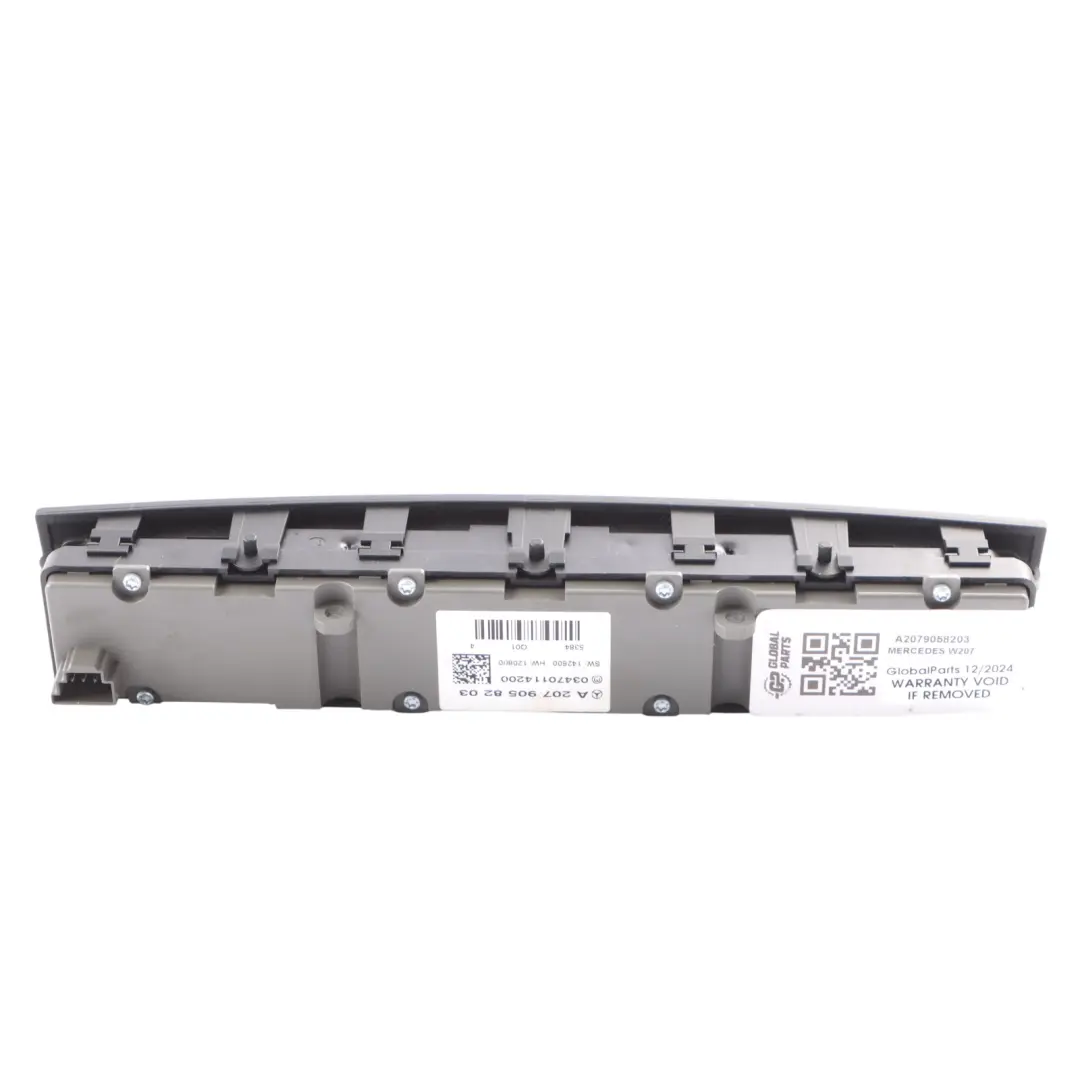  Interruptor de control del panel de la consola central Mercedes C207 - SKU A2079058203 - Número de pieza A2079058203