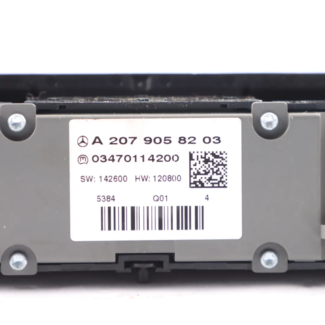  Interruptor de control del panel de la consola central Mercedes C207 - SKU A2079058203 - Número de pieza A2079058203