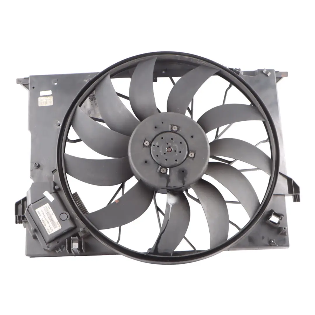 Mercedes W211 Engine Cooling Radiator Fan Shroud Motor OM648 Diesel - SKU A2115002293 - Part number A2115002293