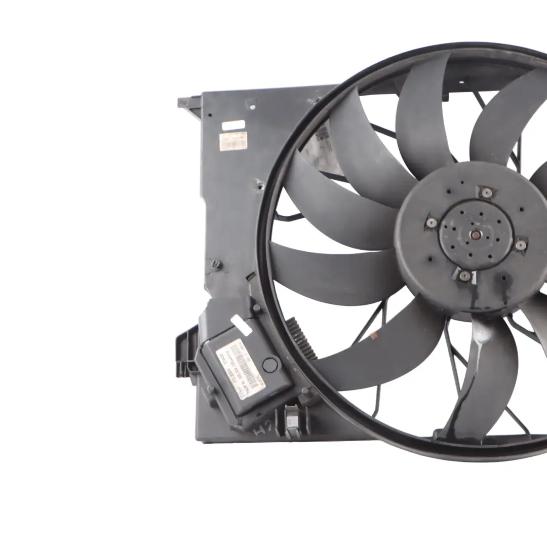 Mercedes W211 Engine Cooling Radiator Fan Shroud Motor OM648 Diesel - SKU A2115002293 - Part number A2115002293