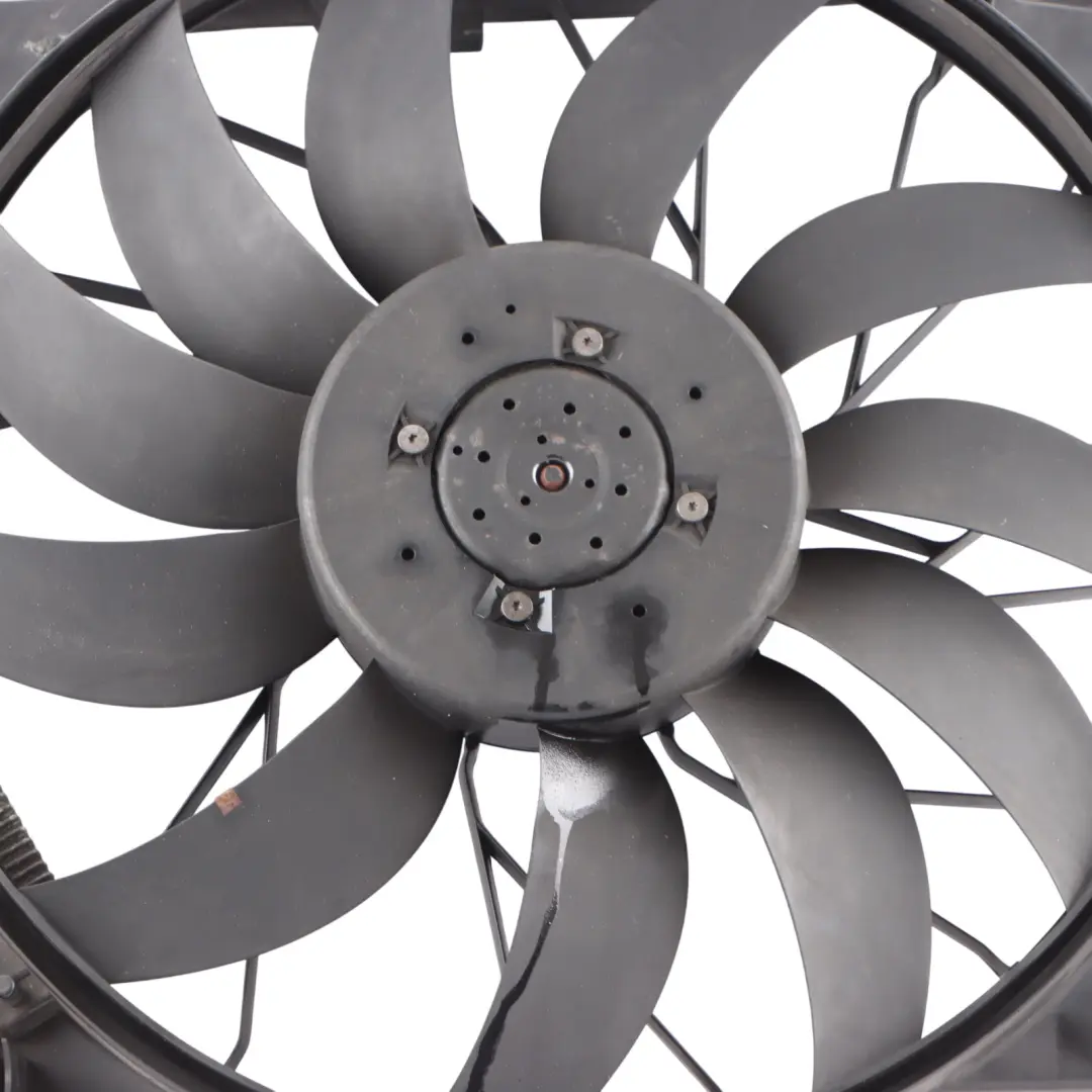 Mercedes W211 Engine Cooling Radiator Fan Shroud Motor OM648 Diesel - SKU A2115002293 - Part number A2115002293