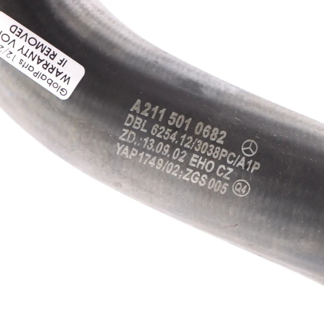  Coolant Hose Mercedes W211 C219 Radiator Cooling Water Pipe Line - SKU A2115010682 - Part number A2115010682