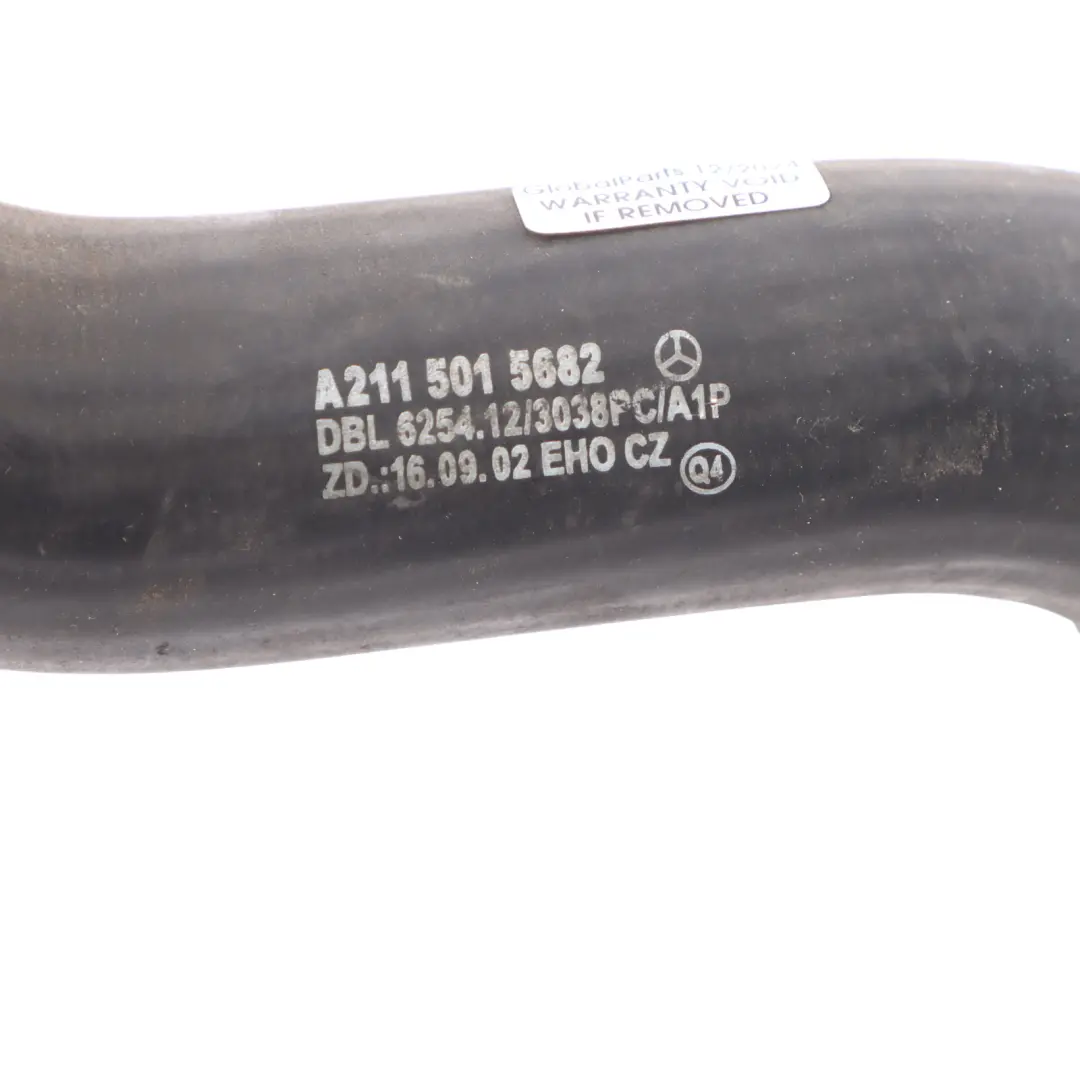 M113 Upper Radiator Coolant Pipe Hose Line to Mercedes W211 with Part number A2115015682 Mercedes W211 M113 Upper Radiator Coolant Pipe Hose Line - SKU A2115015682 - Part number A2115015682