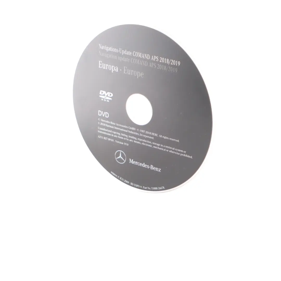 Comand Navigation APS 2018/2019 Europe Update Disc to Mercedes C219 with Part number A2118270901 Mercedes C219 Comand Navigation APS 2018/2019 Europe Update Disc - SKU A2118270901 - Part number A2118270901