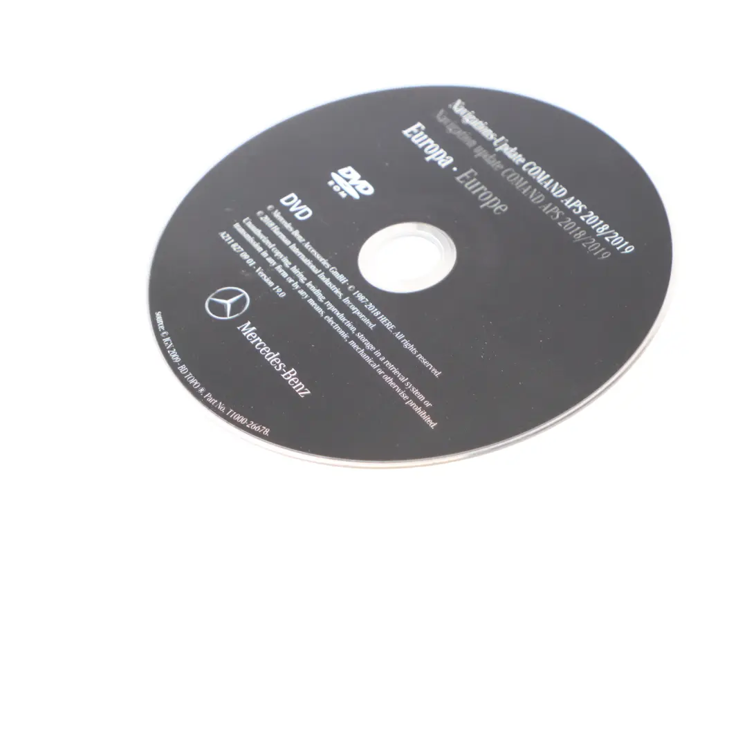 Comand Navigation APS 2018/2019 Europe Update Disc to Mercedes C219 with Part number A2118270901 Mercedes C219 Comand Navigation APS 2018/2019 Europe Update Disc - SKU A2118270901 - Part number A2118270901