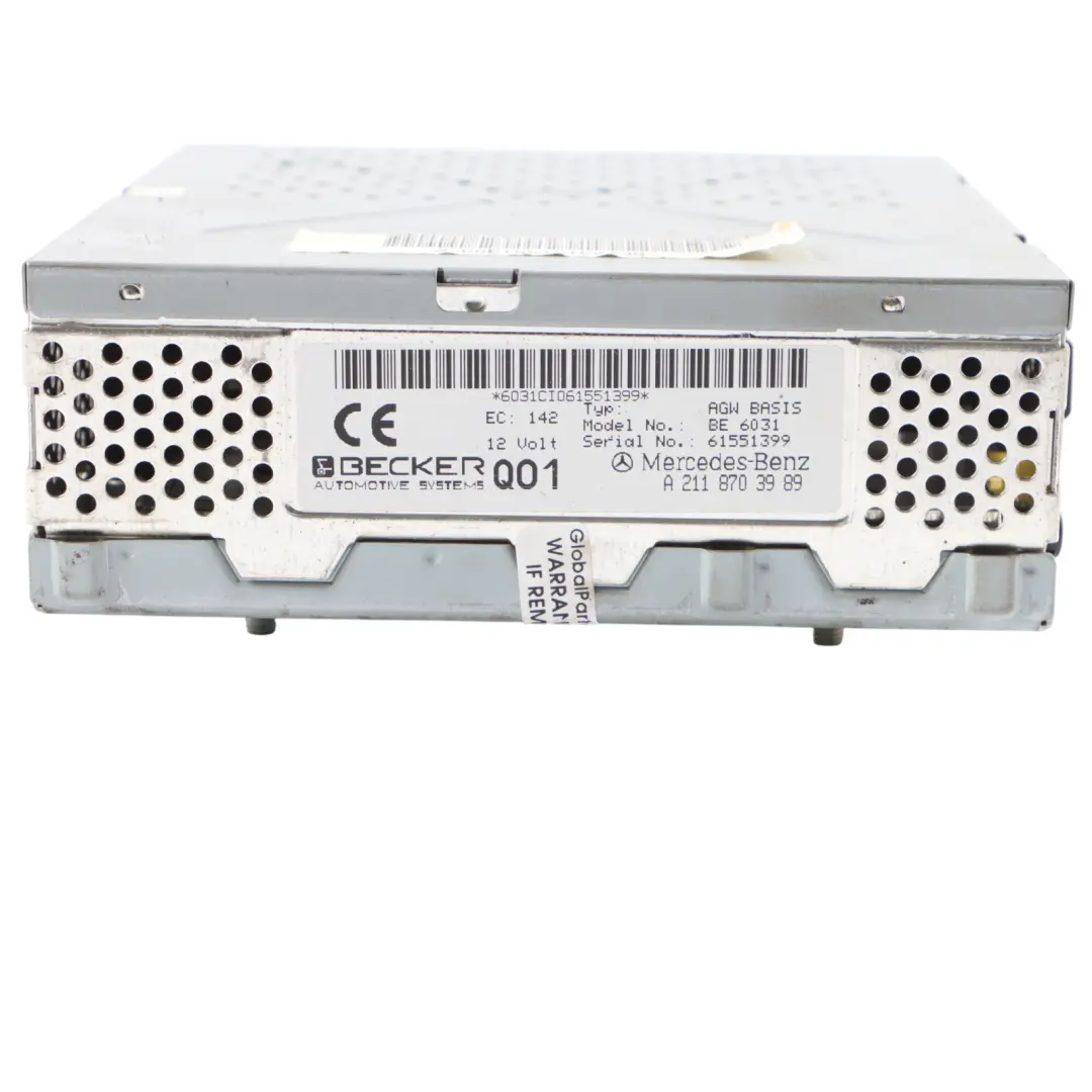 Radio Audio Sound Amplifier Tuner Becker to Mercedes W211 CLS C219 with Part number A2118703989 Mercedes W211 CLS C219 Radio Audio Sound Amplifier Tuner Becker - SKU A2118703989 - Part number A2118703989