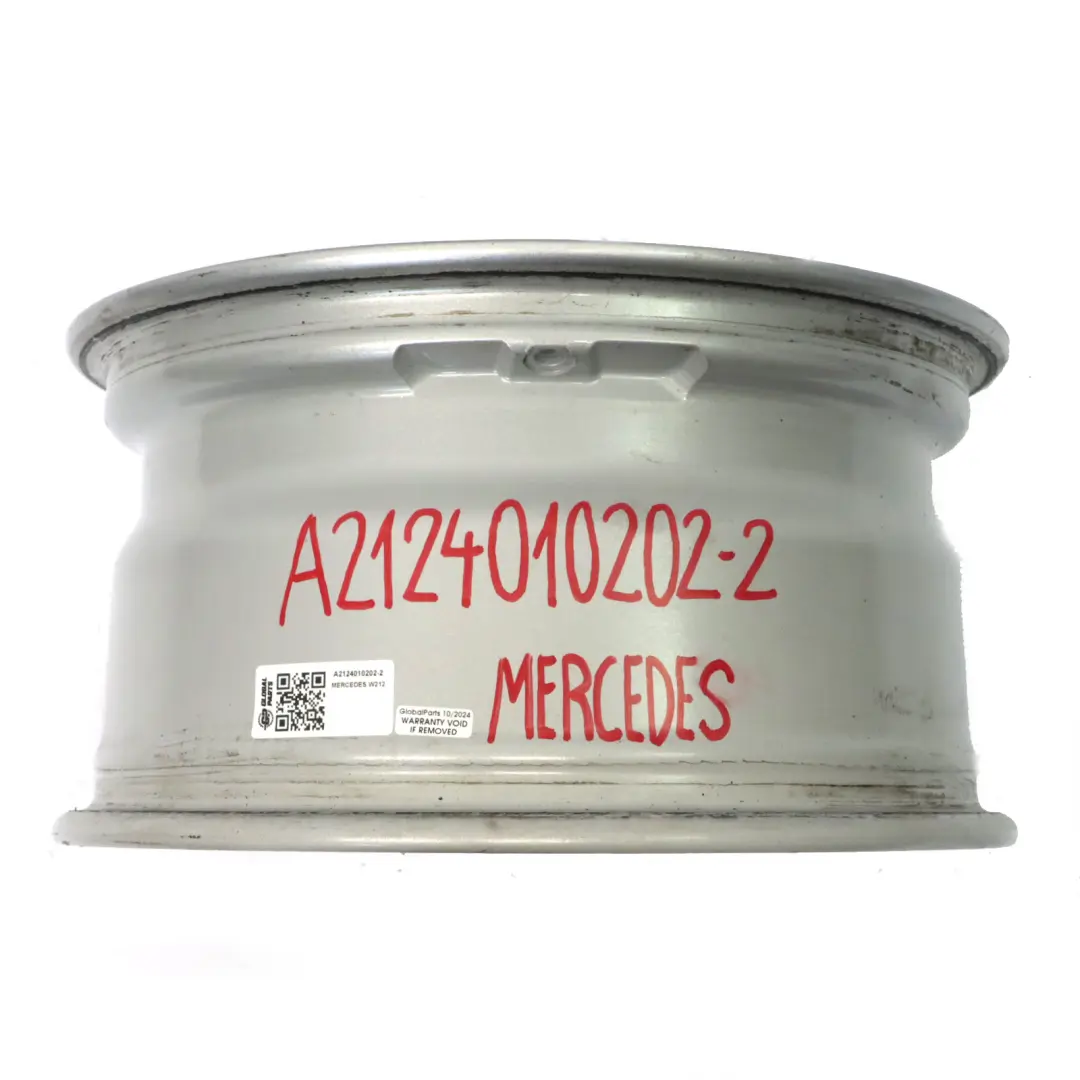 Mercedes W212 Silver Alloy Wheel Rim 5-Double Spoke 16" ET:46 8J - SKU A2124010202-2 - Part number A2124010202