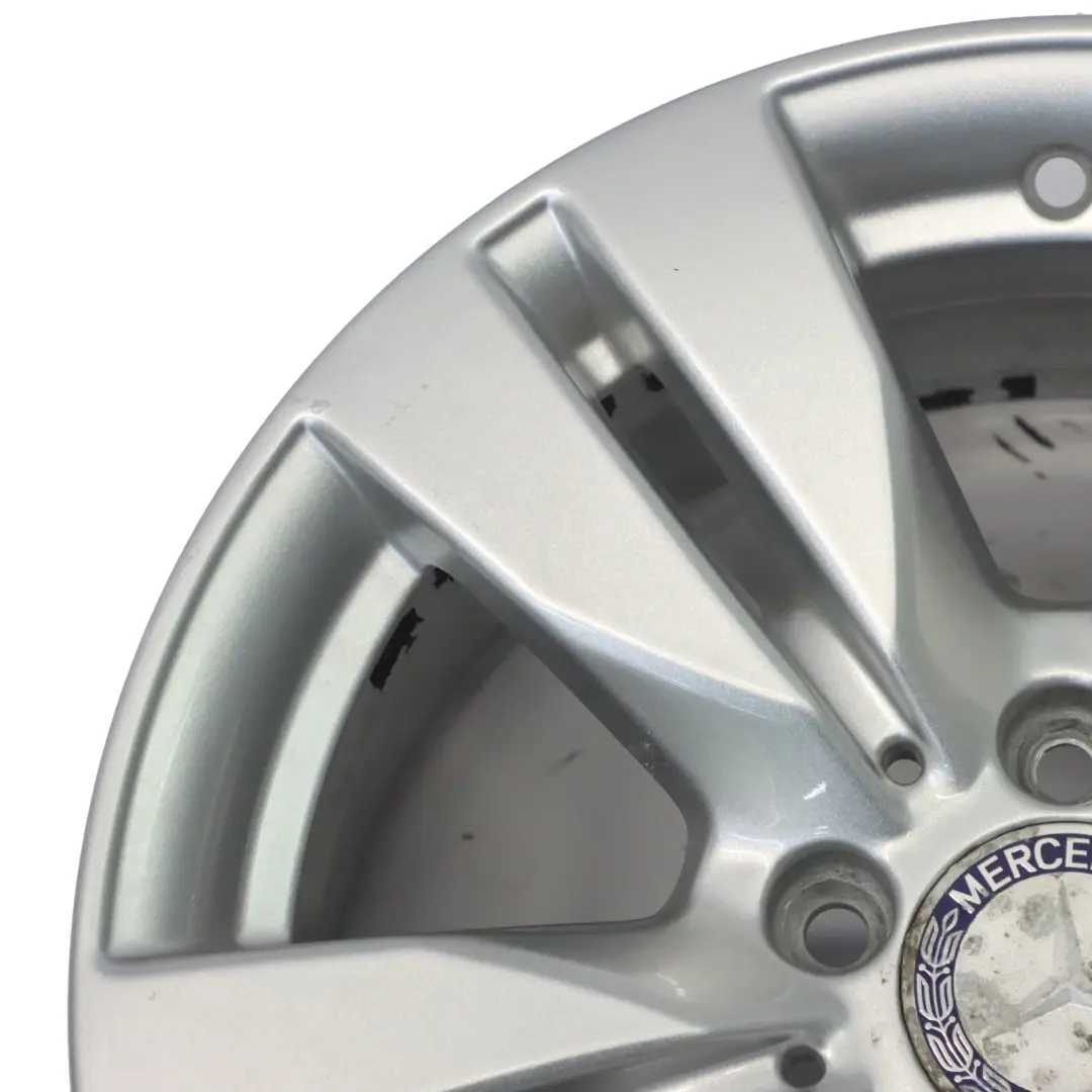 Mercedes W212 Silver Alloy Wheel Rim 5-Double Spoke 16" ET:46 8J - SKU A2124010202-2 - Part number A2124010202