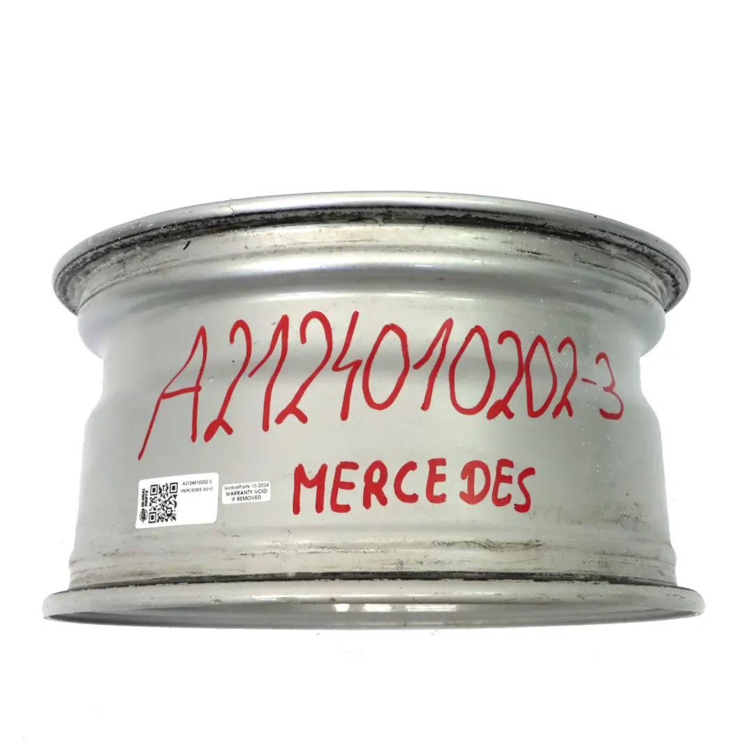 Alloy Wheel Rim 5-Double Spoke 16" ET:46 8J to Mercedes W212 Silver with Part number A2124010202 Mercedes W212 Silver Alloy Wheel Rim 5-Double Spoke 16" ET:46 8J - SKU A2124010202-3 - Part number A2124010202