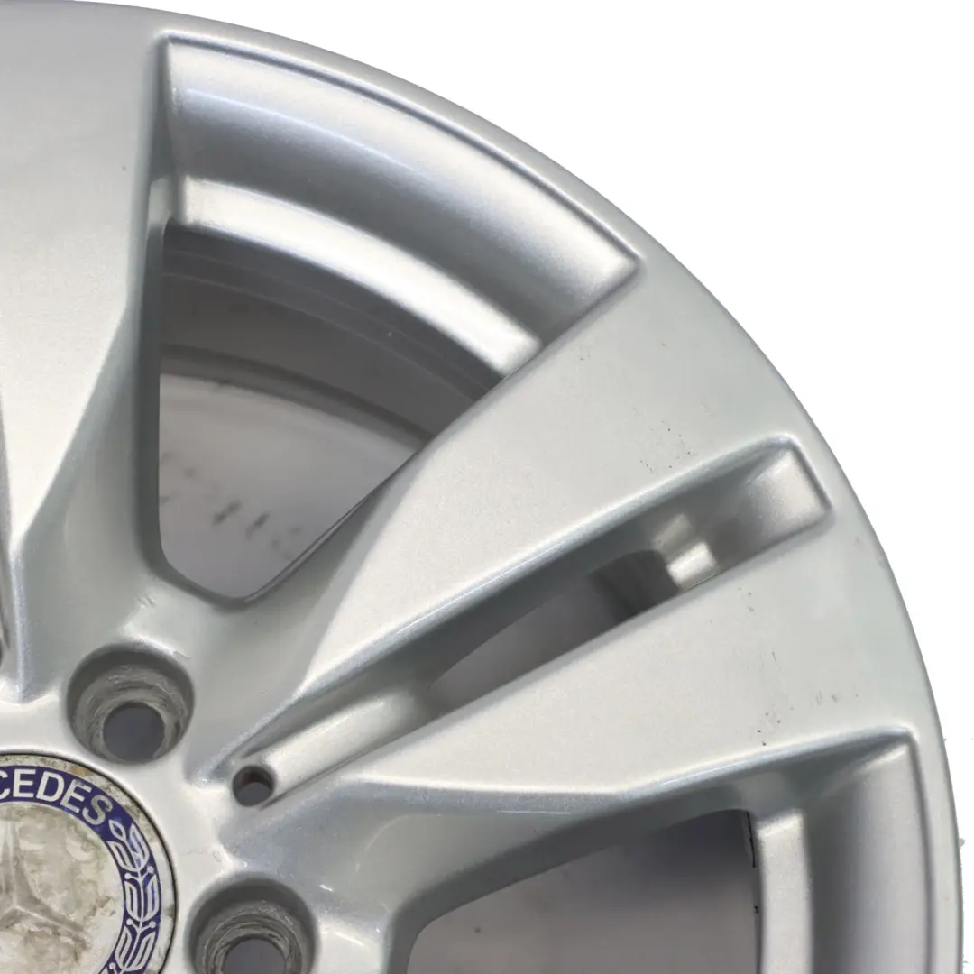 Alloy Wheel Rim 5-Double Spoke 16" ET:46 8J to Mercedes W212 Silver with Part number A2124010202 Mercedes W212 Silver Alloy Wheel Rim 5-Double Spoke 16" ET:46 8J - SKU A2124010202-3 - Part number A2124010202
