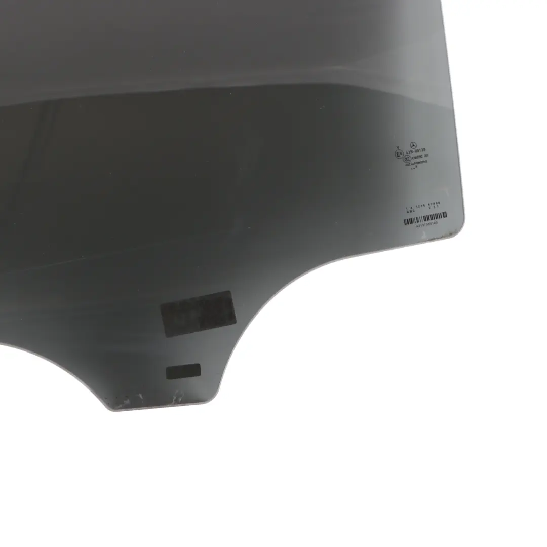 Door Glass Window Left N/S Tinted to Mercedes W213 Rear with Part number A2137350100 Mercedes W213 Rear Door Glass Window Left N/S Tinted - SKU A2137350100 - Part number A2137350100