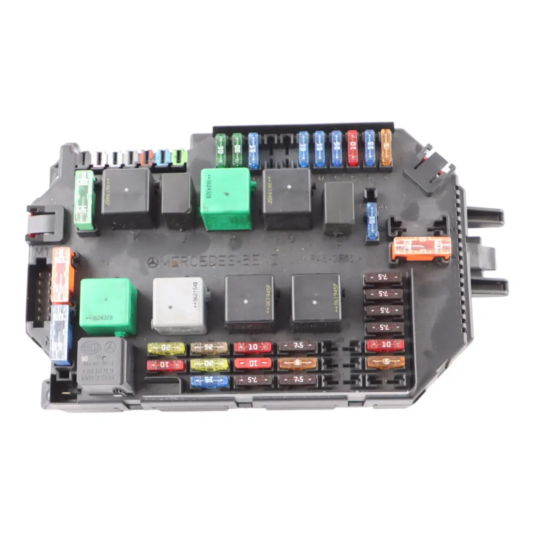 Fuse BoX Mercedes C216 W221 Front Relay Fuse Box Sam Control Module to with Part number A2215450001 Fuse BoX Mercedes C216 W221 Front Relay Fuse Box Sam Control Module - SKU A2165400450 - Part number A2215450001