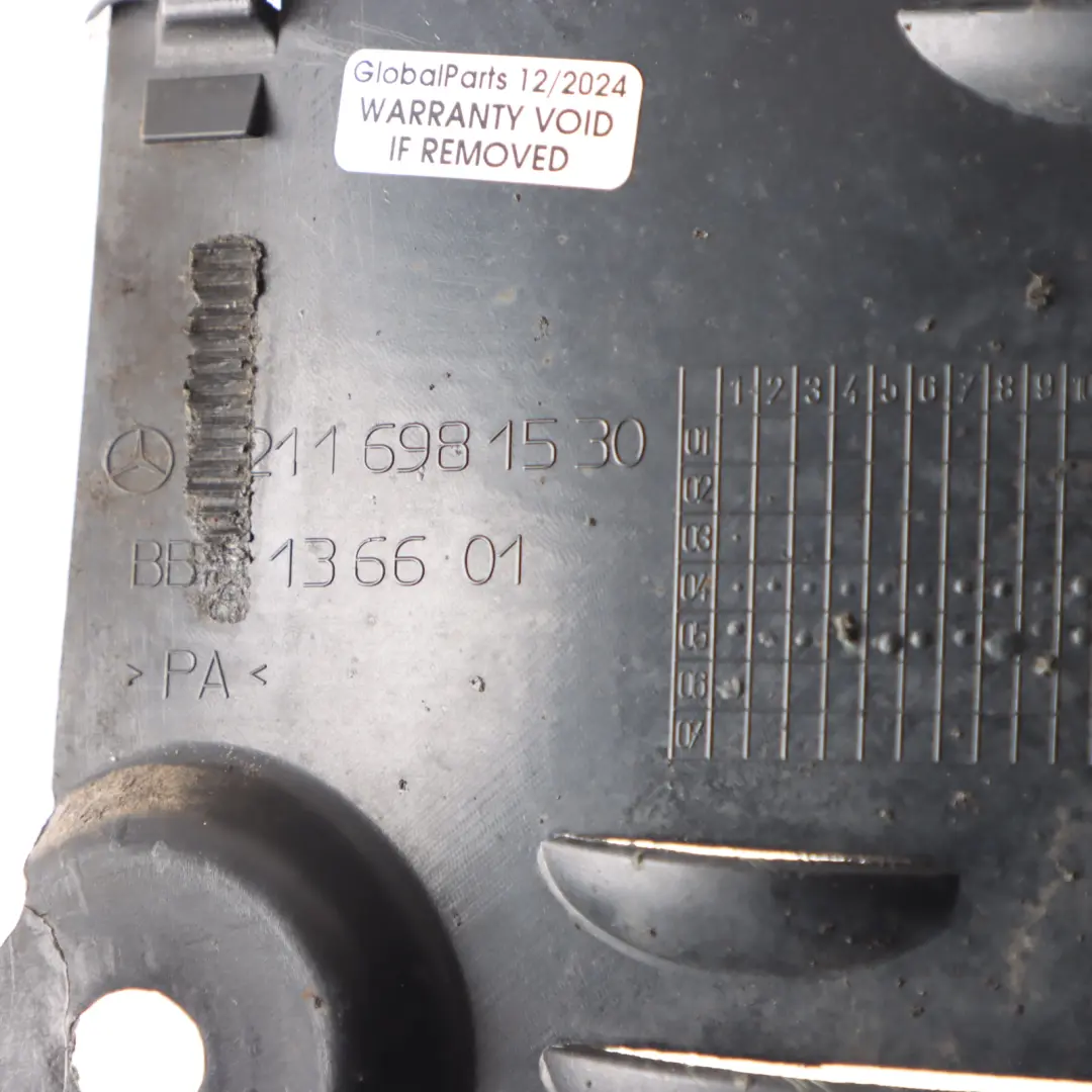 Mercedes C219 Cover Wheel Rear Left N/S Liner Housing Insulation - SKU A2196900730-1 - Part number A2196900730