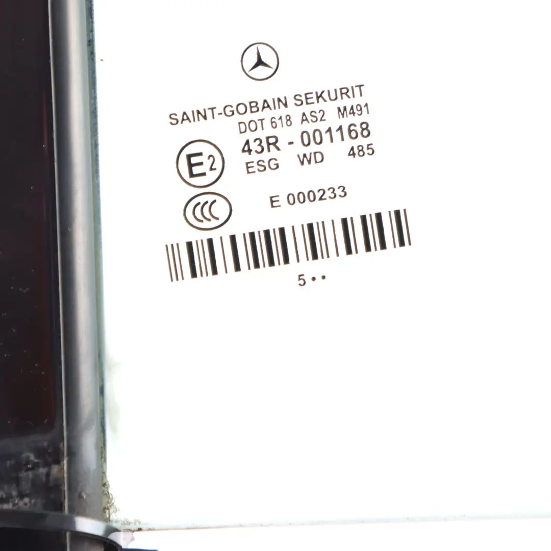 Fensterscheibe Hintertür Rechts Viertel Grün AS2 für Mercedes C219 mit Teilenummer A2197301055 Mercedes C219 Fensterscheibe Hintertür Rechts Viertel Grün AS2 - SKU A2197301055-1 - Teilenummer A2197301055